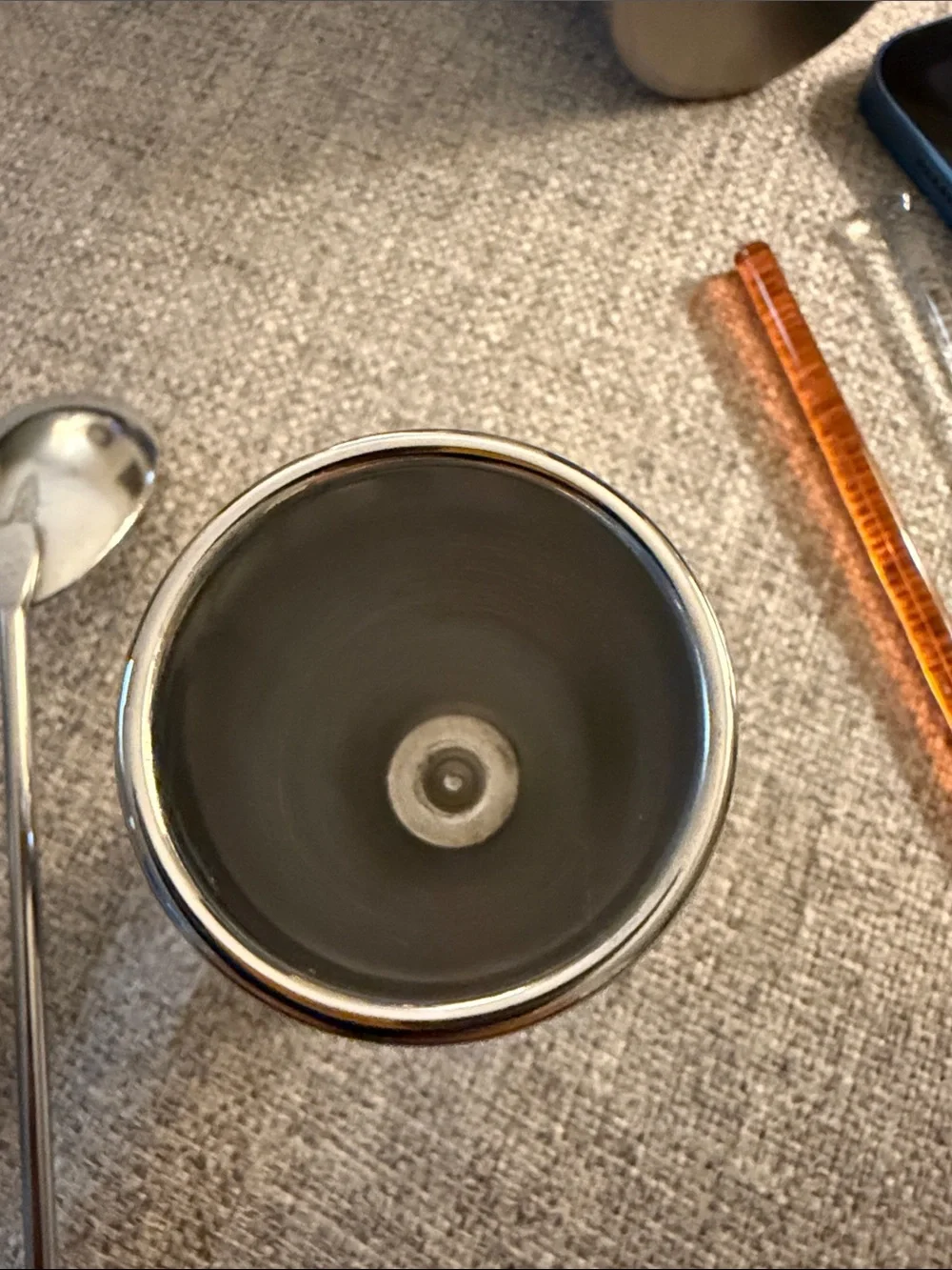 Vintage Barware: Stainless Steel Shaker, Jigger, Strainer, Spoon; Glass Stirrers
